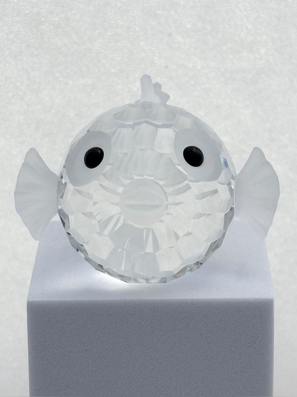 Vintage Swarovski Crystal Large Blowfish/Pufferfish Figurine